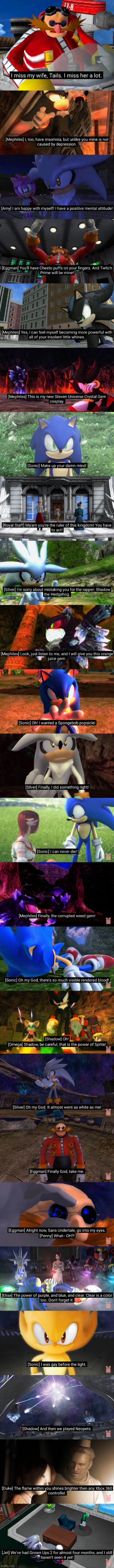 Snapcube's Sonic Fan Dubs funny moments. | image tagged in sonic the hedgehog | made w/ Imgflip meme maker