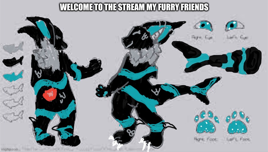 WELCOME | WELCOME TO THE STREAM MY FURRY FRIENDS | image tagged in furry | made w/ Imgflip meme maker