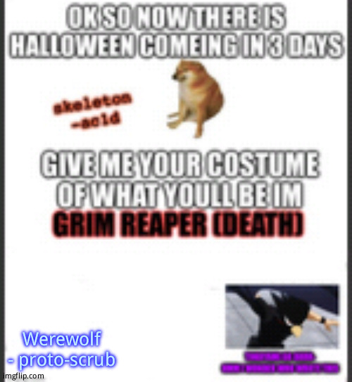 Werewolf - proto-scrub | made w/ Imgflip meme maker