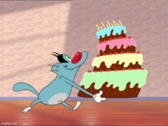 Oggy Birthday | image tagged in oggy birthday | made w/ Imgflip meme maker