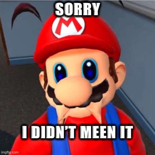 I didn’t meen it | SORRY; I DIDN’T MEEN IT | image tagged in sorry | made w/ Imgflip meme maker