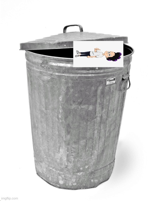 Putting Him Where He Belongs (Couldn't Find Transparent PNG) | image tagged in trash can | made w/ Imgflip meme maker