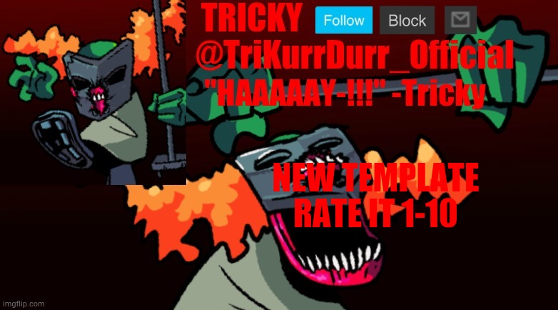 Tricky's FNF Online template | NEW TEMPLATE; RATE IT 1-10 | image tagged in trikurrdurr_official's fnf online template | made w/ Imgflip meme maker