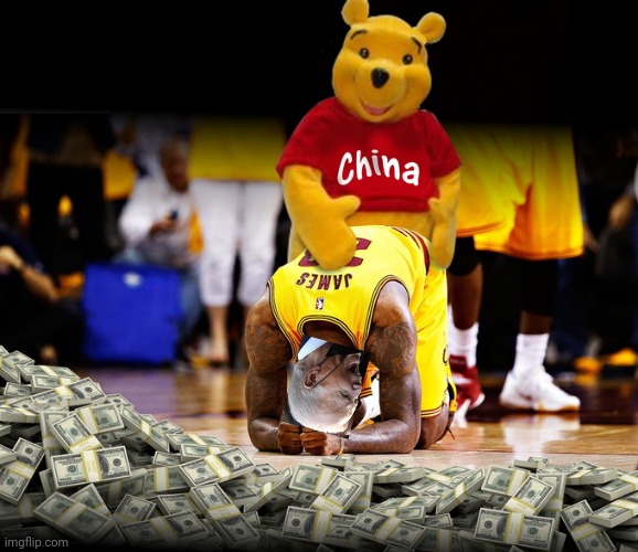 China luvs Lebron James Pooh | image tagged in china luvs lebron james pooh | made w/ Imgflip meme maker