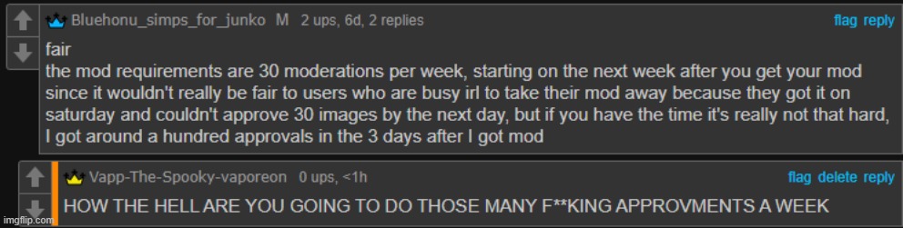 I don't think any other mod will. I'm sorry, but it needs to be lowered. | made w/ Imgflip meme maker