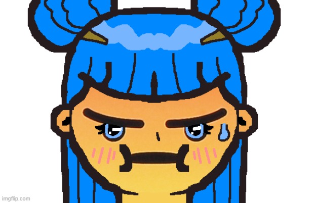 Angry Anime Girl Emoji | image tagged in what have i created | made w/ Imgflip meme maker