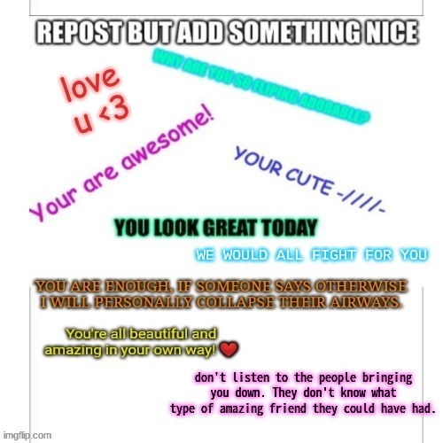 :) | love u <3 | image tagged in we love u | made w/ Imgflip meme maker