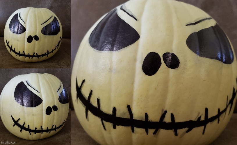 My pumpkin! Jack Skellington Pumpkin(this counts as a drawing, right?) | image tagged in ayo sussy,nightmare before christmas,jack skellington,pumpkin,happy halloween | made w/ Imgflip meme maker