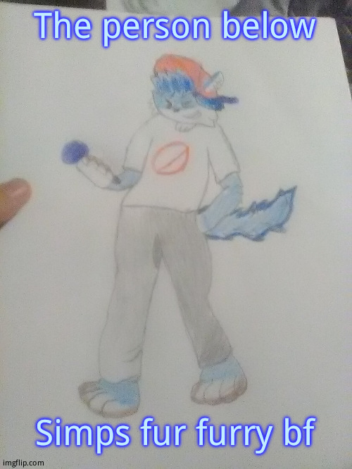 Furry night funkin | The person below; Simps fur furry bf | image tagged in furry night funkin | made w/ Imgflip meme maker