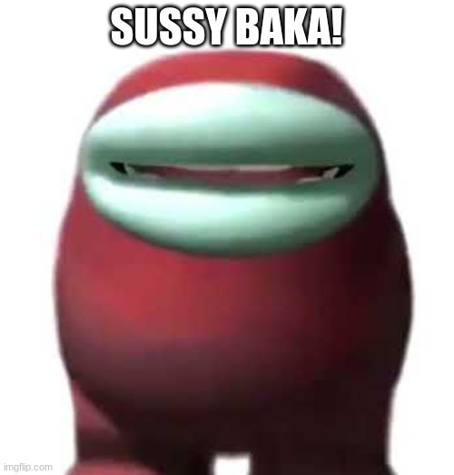 Amogus Sussy | SUSSY BAKA! | image tagged in amogus sussy | made w/ Imgflip meme maker