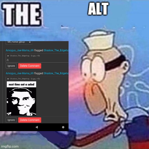 Barnacle boy THE | ALT | image tagged in barnacle boy the | made w/ Imgflip meme maker