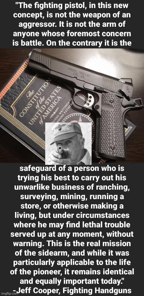 Jeff Cooper on Defense | made w/ Imgflip meme maker