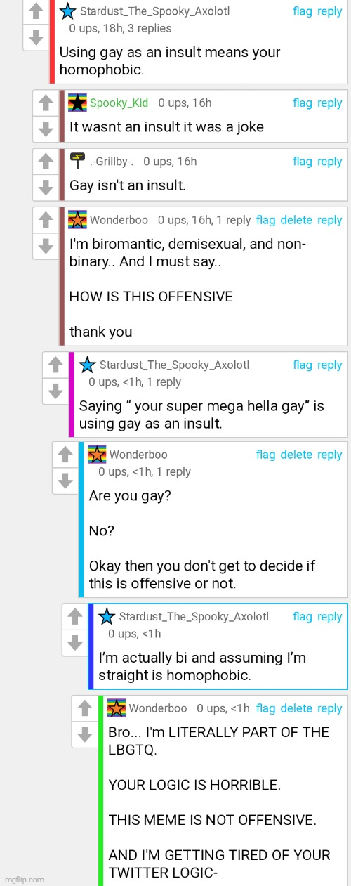 Being called homophobic while literally being in the LBGTQ community | made w/ Imgflip meme maker
