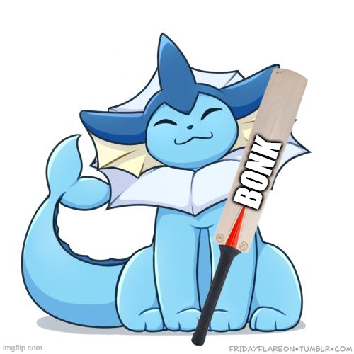 BONK | image tagged in vaporeon | made w/ Imgflip meme maker
