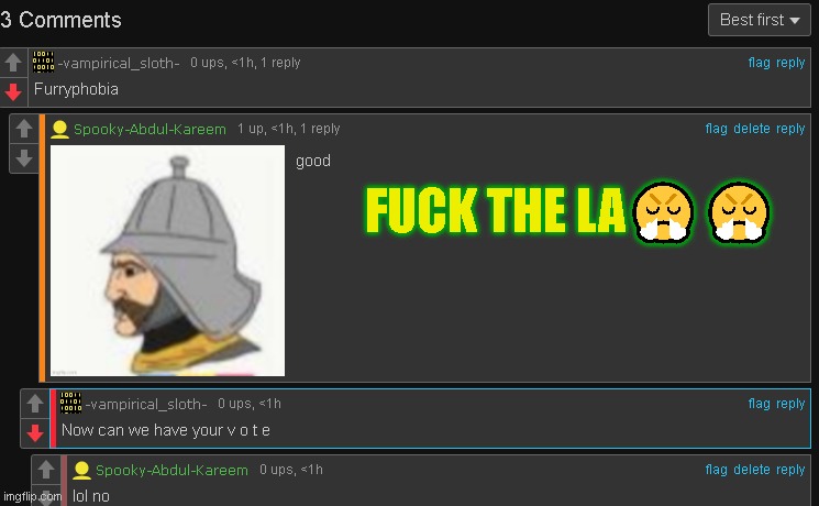 FUCK THE LA😤😤 | made w/ Imgflip meme maker