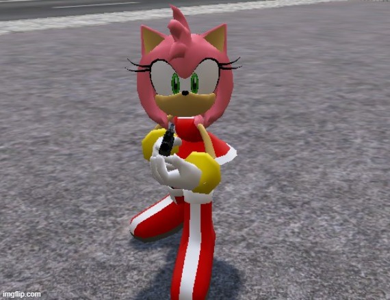 Amy Rose with a shotgun | image tagged in amy rose with a shotgun | made w/ Imgflip meme maker