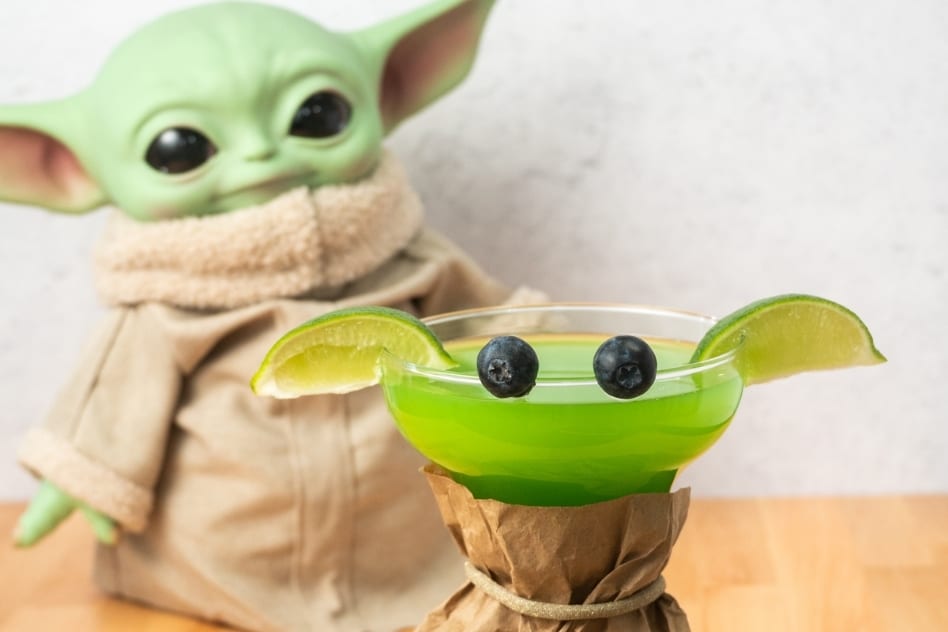 High Quality baby yoda cocktails Blank Meme Template