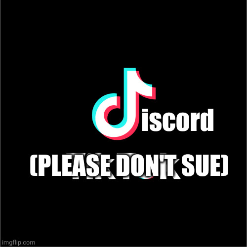 tiktok logo | iscord (PLEASE DON'T SUE) | image tagged in tiktok logo | made w/ Imgflip meme maker