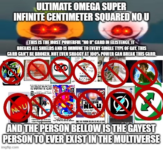 no u bitch | image tagged in no u bitch | made w/ Imgflip meme maker