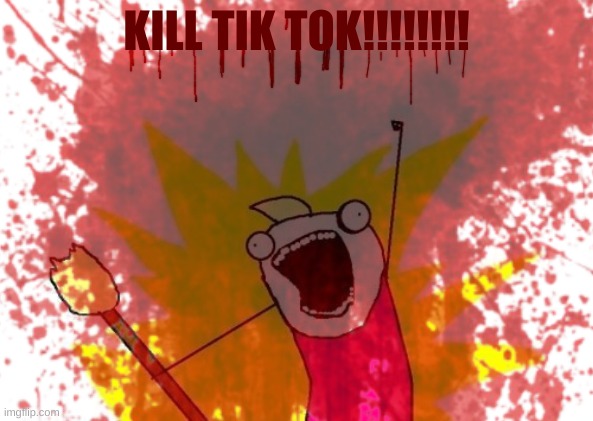 how i feel about tik tok. |  KILL TIK TOK!!!!!!!! | made w/ Imgflip meme maker