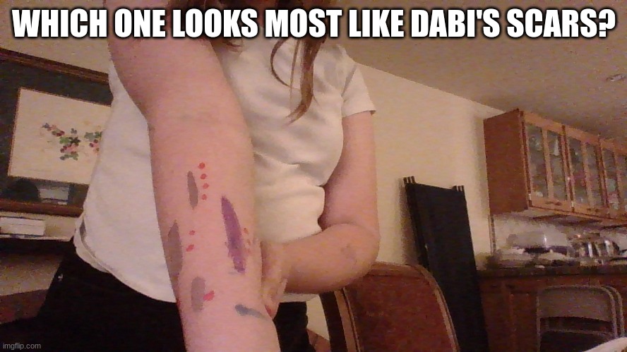 WHICH ONE LOOKS MOST LIKE DABI'S SCARS? | made w/ Imgflip meme maker