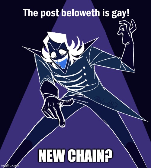 I remember this when like 5 ppl were online | NEW CHAIN? | image tagged in the post beloweth is gay | made w/ Imgflip meme maker