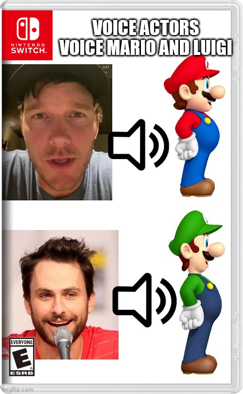 VOICE ACTORS VOICE MARIO AND LUIGI | made w/ Imgflip meme maker