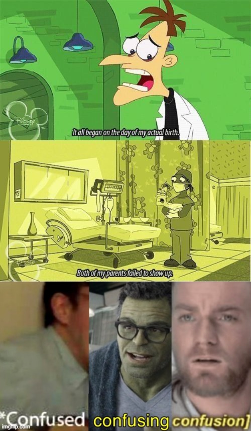 Doofenshmirtz has the weirdest but also depressing backstory | image tagged in confused confusing confusion,doofenshmirtz,confused | made w/ Imgflip meme maker