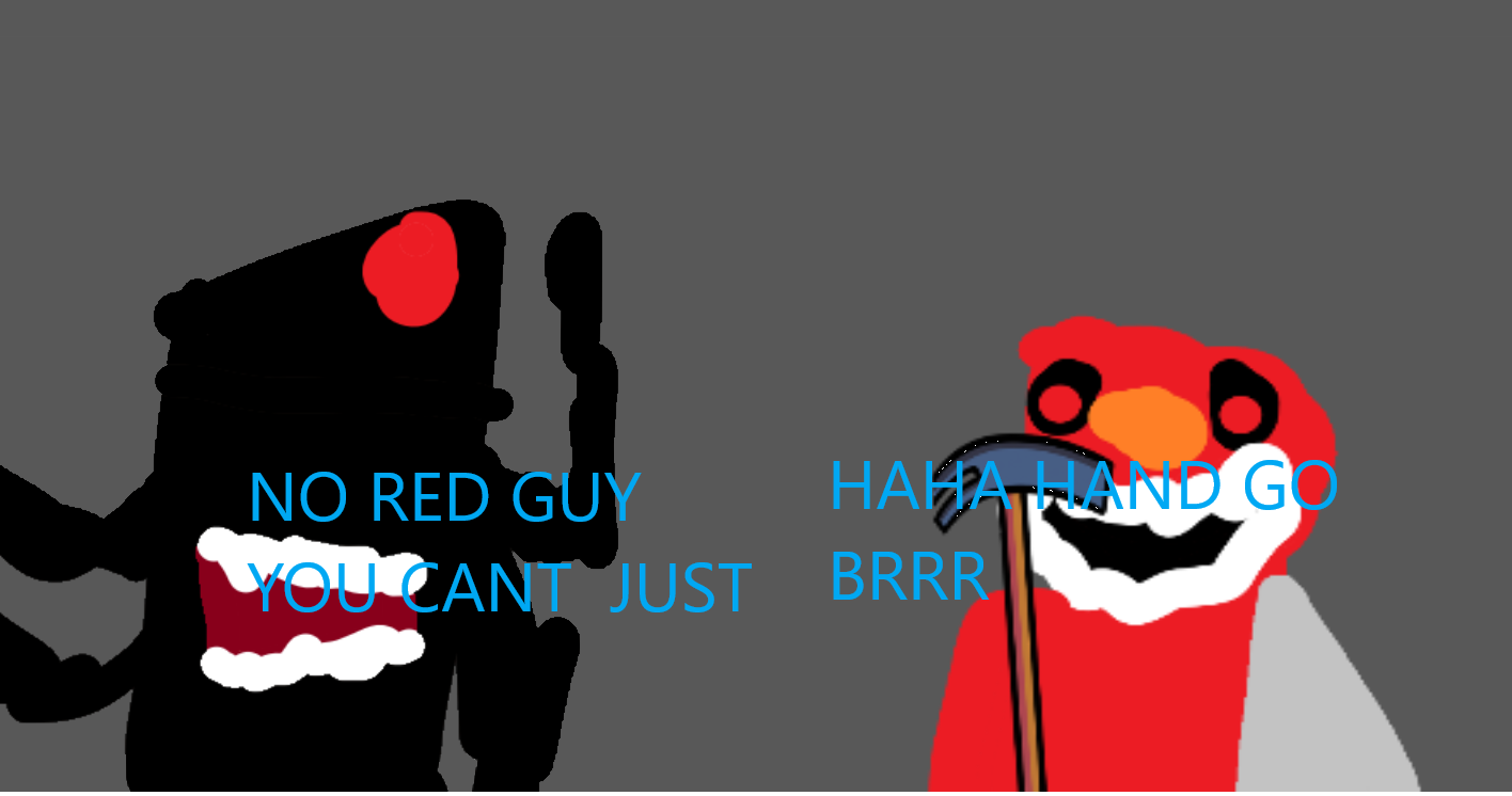 NO RED GUY Blank Meme Template
