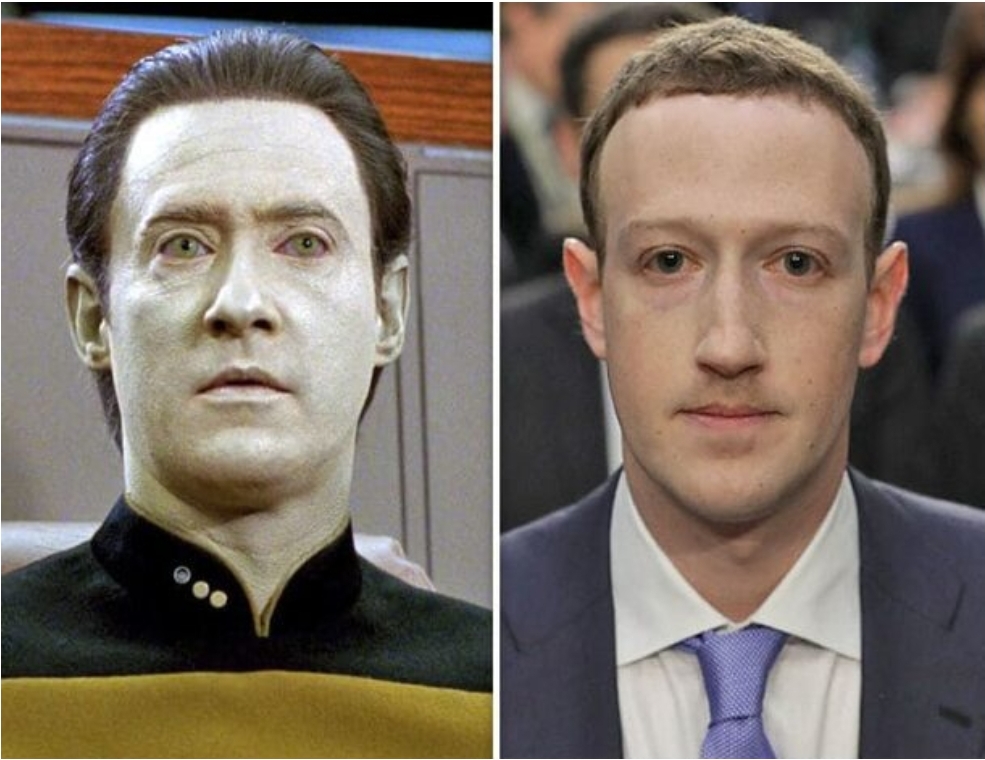 Data vs Zuckerberg Blank Meme Template