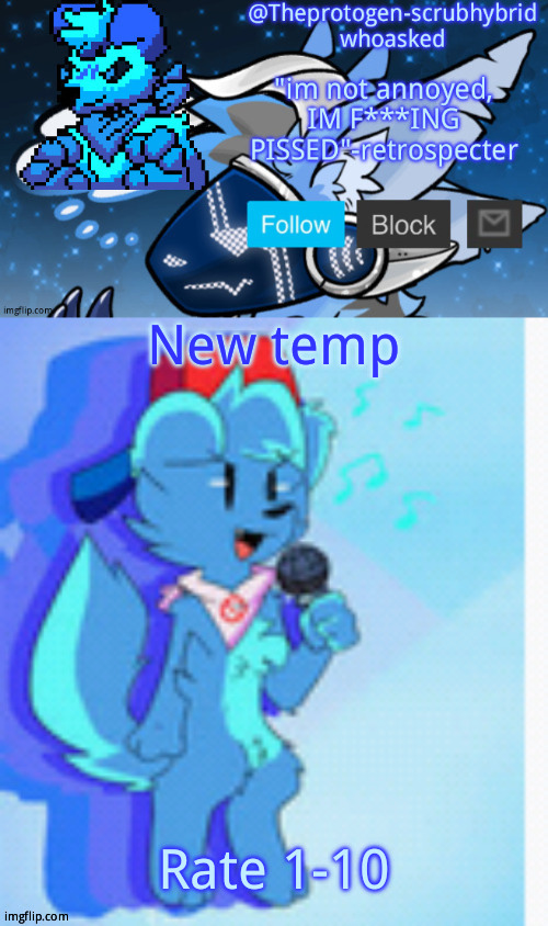 Furry night funkin' | New temp; Rate 1-10 | image tagged in furry night funkin' | made w/ Imgflip meme maker