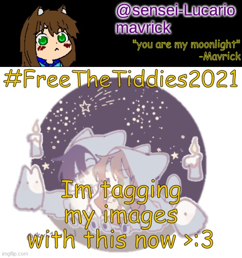 Bra's are overrated!! FREE THE TIDDIES!! | #FreeTheTiddies2021; Im tagging my images with this now >:3 | image tagged in mavricks moonlight temp,freethetiddies2021 | made w/ Imgflip meme maker