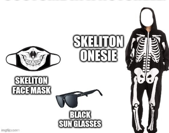 How Would you guys Rate my costime? I cant show you actull pictures rn because im at school | made w/ Imgflip meme maker