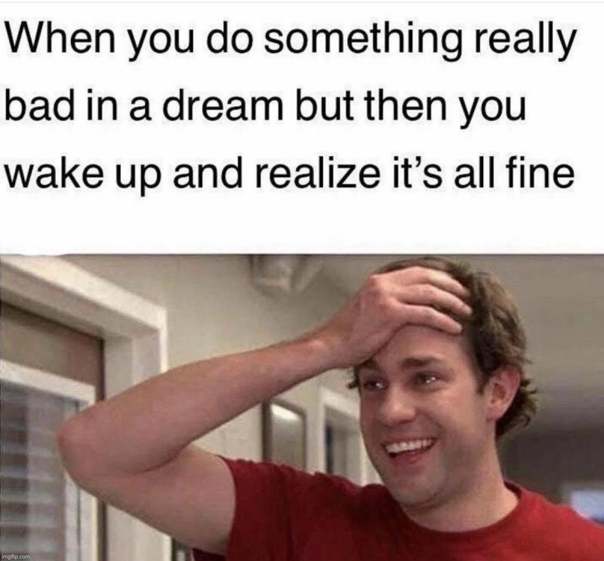 I wonder what I did | image tagged in memes,funny,oop,dark humor,dreams,lmao | made w/ Imgflip meme maker