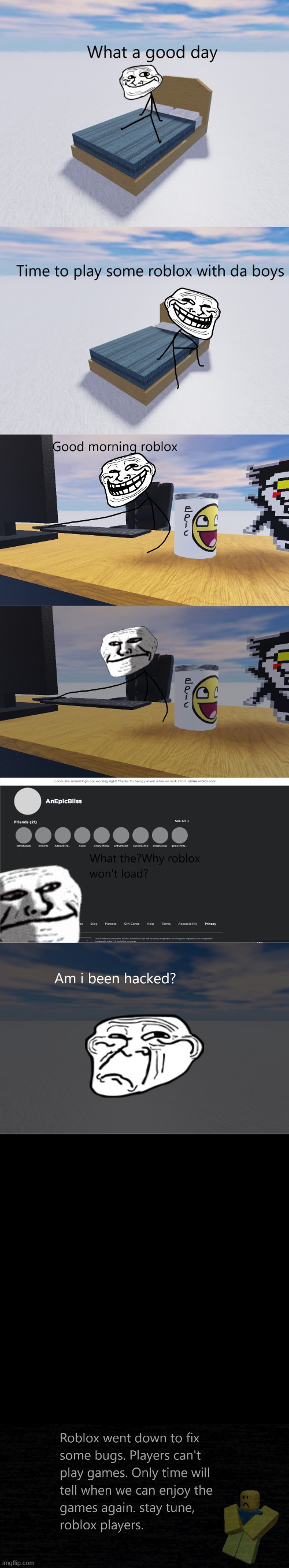 Sad Trollface - Roblox