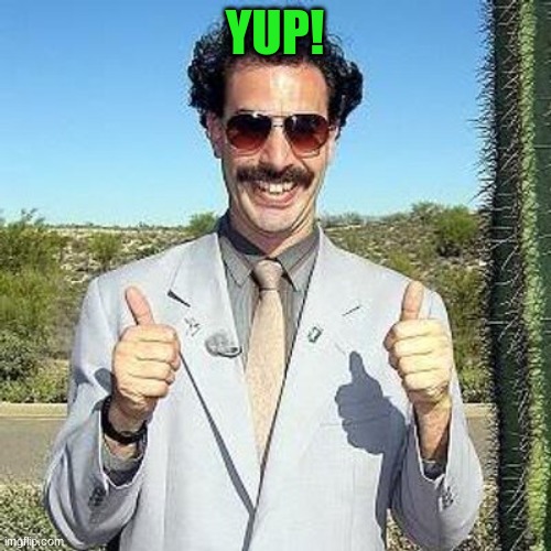 Yay | YUP! | image tagged in yay | made w/ Imgflip meme maker