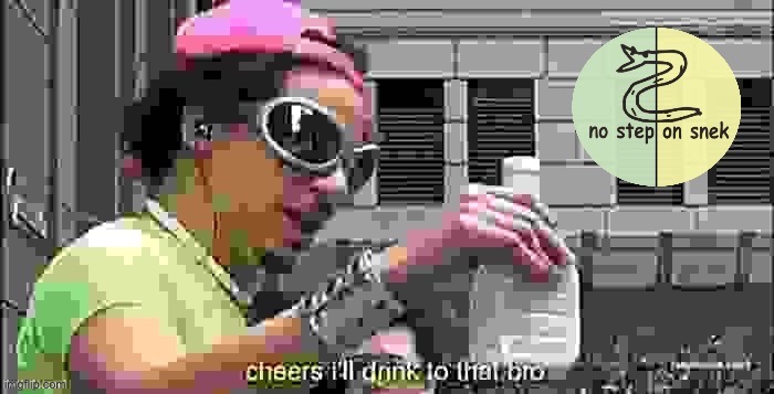 • CHEERS TO AN IMPENDING VICTORY • | image tagged in libertarian alliance cheers i ll drink to that bro,libertarian alliance,cheers,ill,drink to,that bro | made w/ Imgflip meme maker