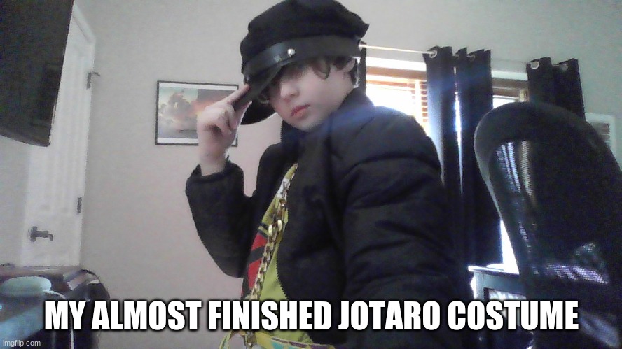 MY ALMOST FINISHED JOTARO COSTUME | made w/ Imgflip meme maker
