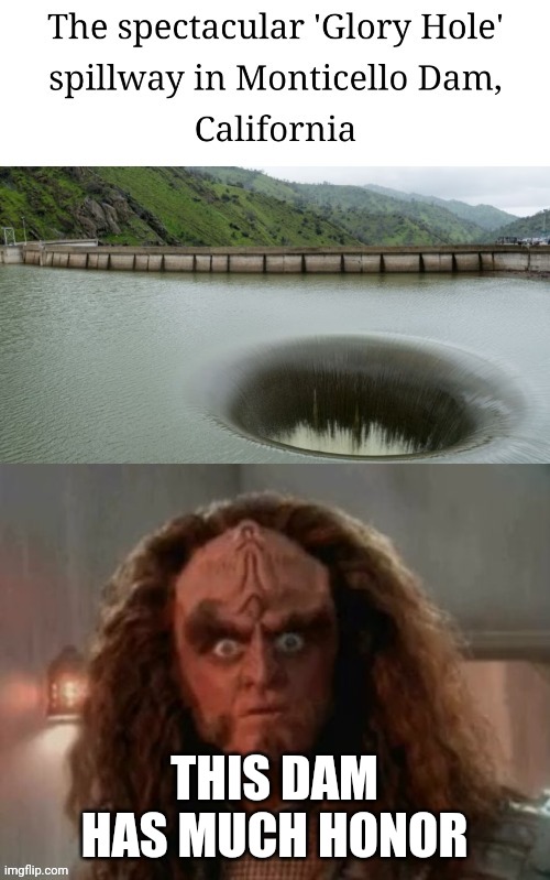 THIS DAM HAS MUCH HONOR | image tagged in gowron,glory | made w/ Imgflip meme maker