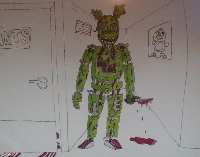 springtrap | image tagged in springtrap | made w/ Imgflip meme maker