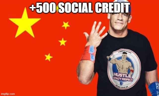 june 4th 1989 | +500 SOCIAL CREDIT | image tagged in john xina,funny,funny meme,dank,dank memes,credit | made w/ Imgflip meme maker