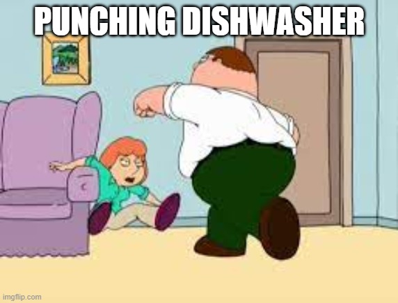 jk | PUNCHING DISHWASHER | made w/ Imgflip meme maker