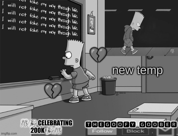 TheGoofy_Goober's announcement template | new temp | image tagged in memes,imgflip,simpsons,depression | made w/ Imgflip meme maker