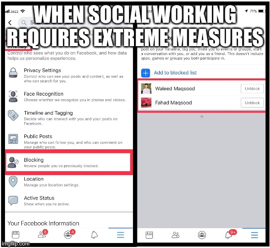 Social Worker’s | WHEN SOCIAL WORKING REQUIRES EXTREME MEASURES | image tagged in social worker,the police,hands up,i see too,social media,social customs | made w/ Imgflip meme maker
