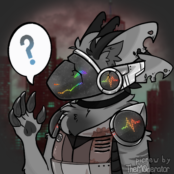 Rusty the Protogen Picrew Blank Meme Template