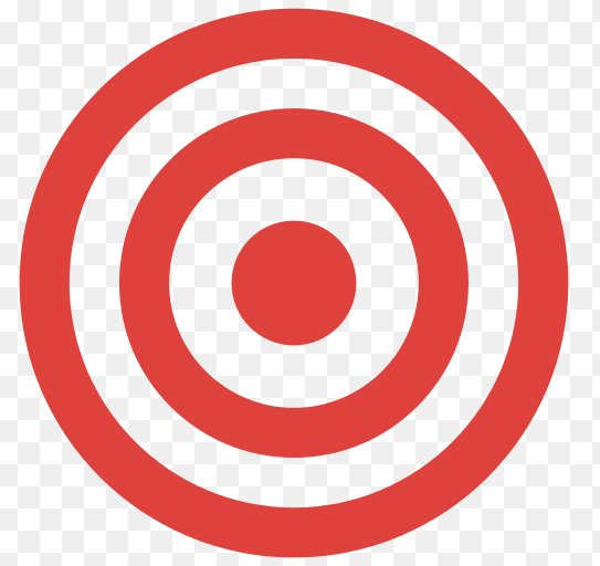 High Quality Bullseye Target transparent Blank Meme Template