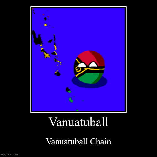 Vanuatuball Chain | image tagged in funny,demotivationals | made w/ Imgflip demotivational maker