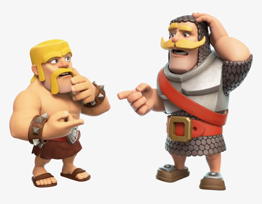 High Quality Clash Royale Barbarian and Knight Blank Meme Template