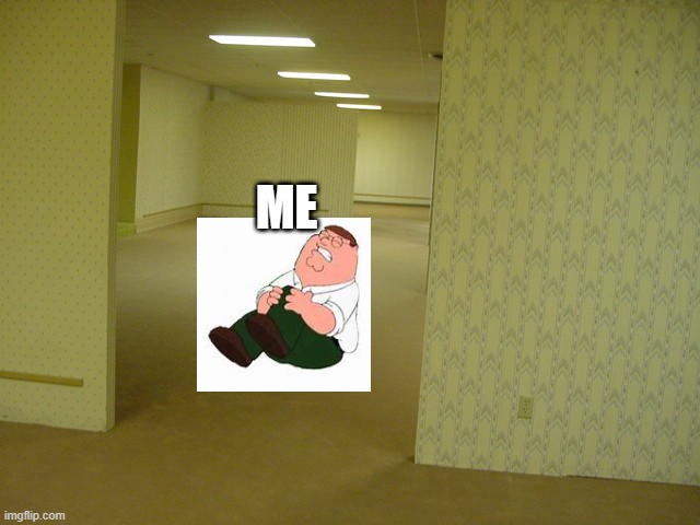 The Backrooms | ME | image tagged in the backrooms | made w/ Imgflip meme maker