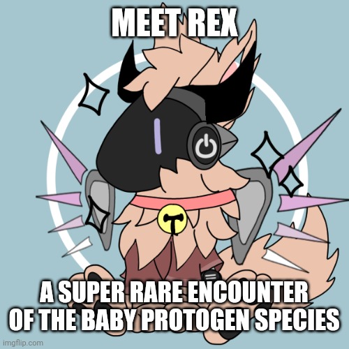 MEET REX A SUPER RARE ENCOUNTER OF THE BABY PROTOGEN SPECIES | made w/ Imgflip meme maker